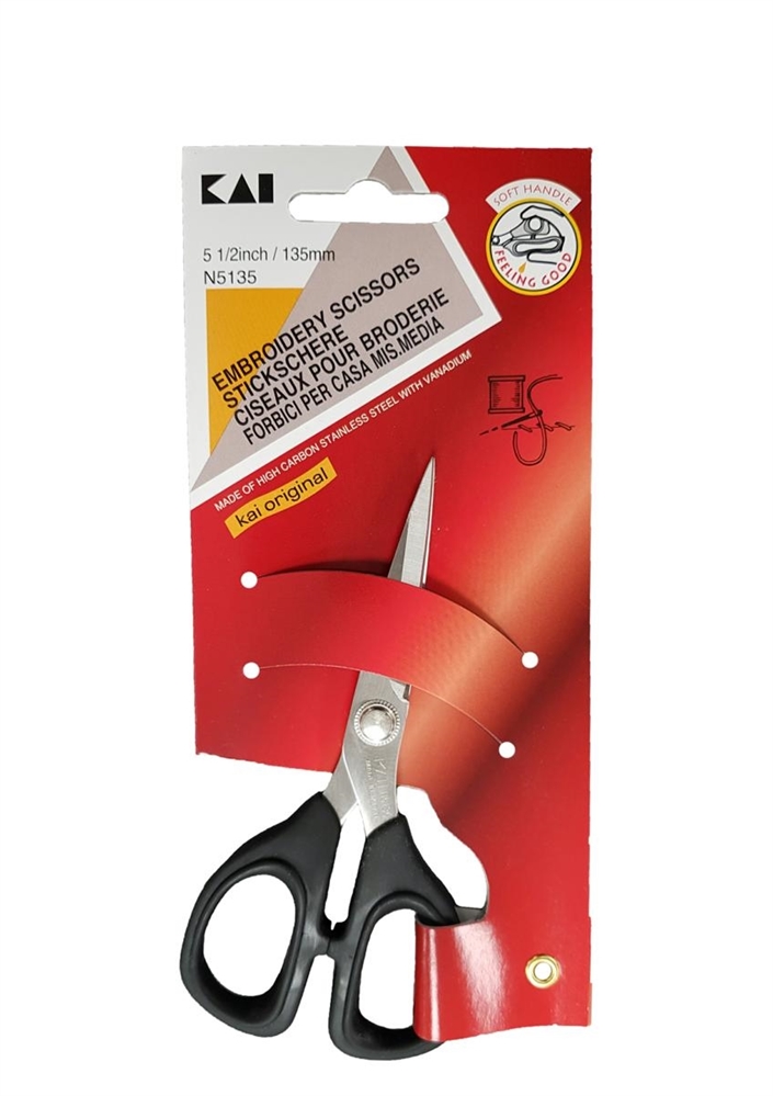 FORBICE KAI N5135 PER CASA MISURA MEDIA 5 1/2 CM13.5 (A1162)