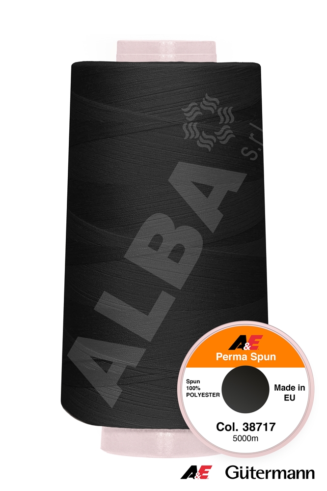 PERMA SPUN 120/5000MT.COL. W99999/38717 NERO