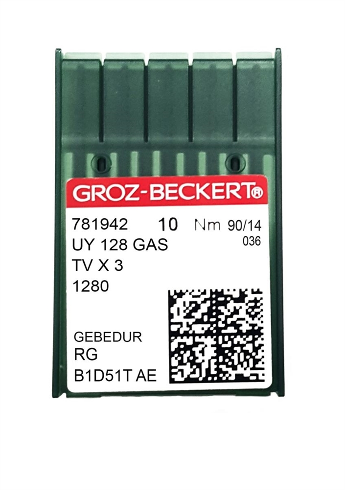 AGHI UY128GAS/TVx3/1280 GROZ-BECKERT FINEZZA 090 RG GEBEDUR