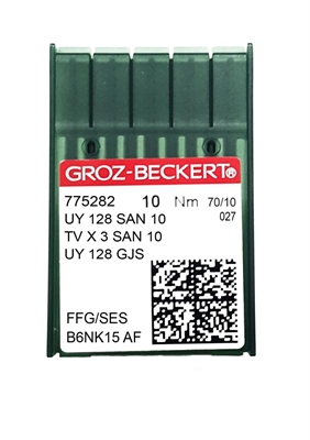 AGHI UY128SAN10/TVx3/128GJS GROZ-BECKERT FINEZZA 070 FFG/SES