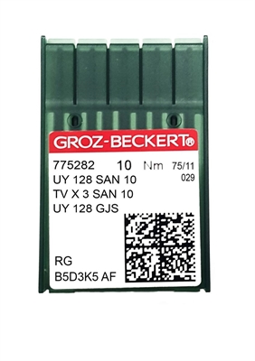 AGHI UY128SAN10/TVx3/128GJS GROZ-BECKERT FINEZZA 075 RG