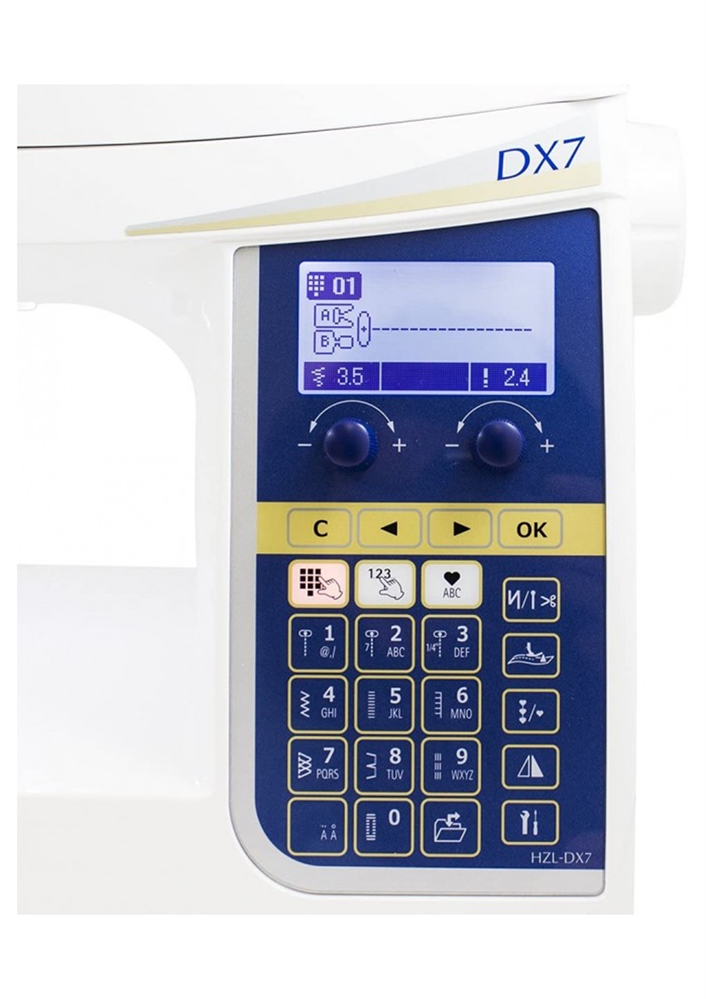 JUKI HZL-DX7 MACCHINA DA CUCIRE FAMIGLIA ELETTRONICA 220 PUNTI