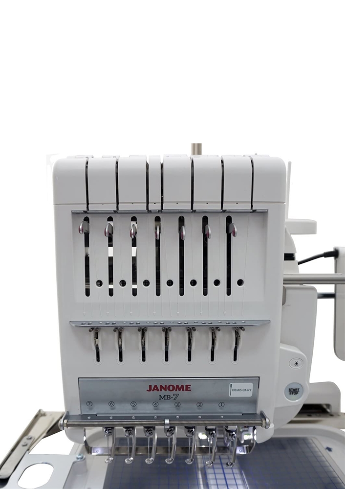 MACCHINA MONOTESTA RICAMATRICE 7 AGHI JANOME MB7