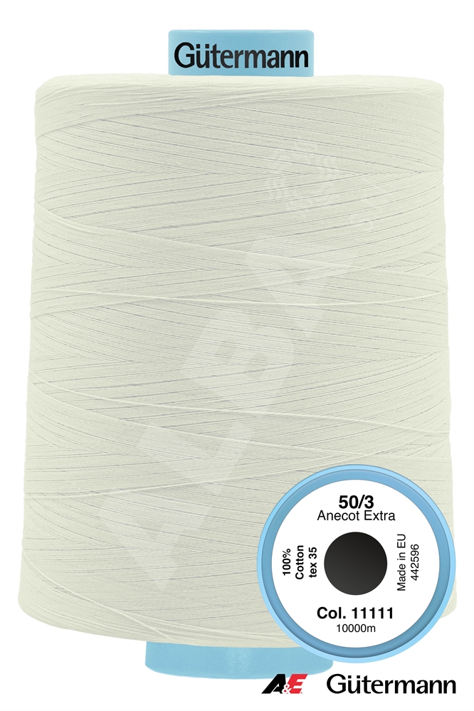 ANECOT EXTRA 50/3 10000MT OFF WHITE COL.11111 100%COTONE