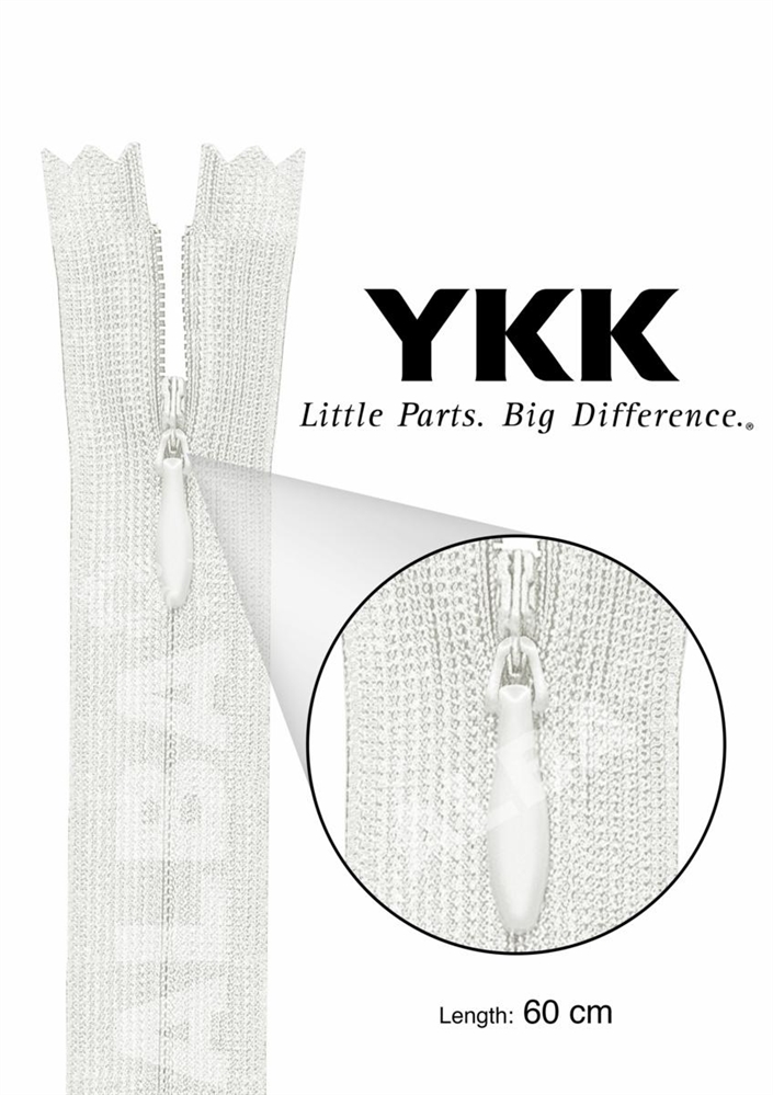 LAMPO INVISIBILE 0077600 YKK CM.60 COL.030      CHC-26 DA EBP12
