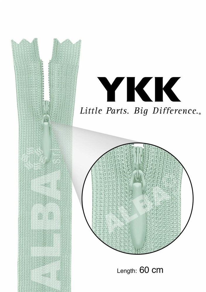 LAMPO INVISIBILE 0077600 YKK CM.60 COL.366  CHC-26 DA EBP12