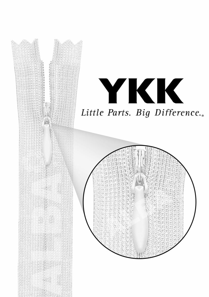 LAMPO INVISIBILE 0077600 YKK CM.60 COL.501 CHC-26 DA 4901807