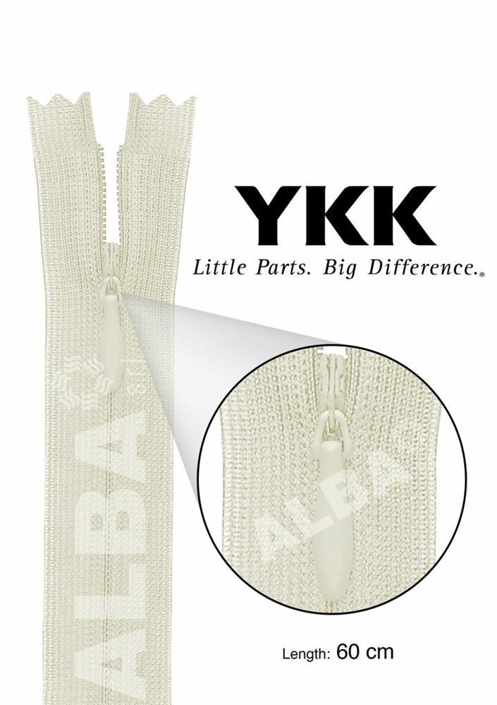 LAMPO INVISIBILE 0077600 YKK CM.60 COL.841  CHC-26 DA 4901807
