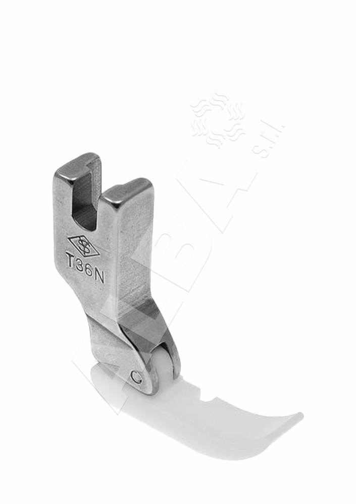 PIEDINO PER CERNIERA MEZZO DX STRETTO IN TEFLON T36N  13591