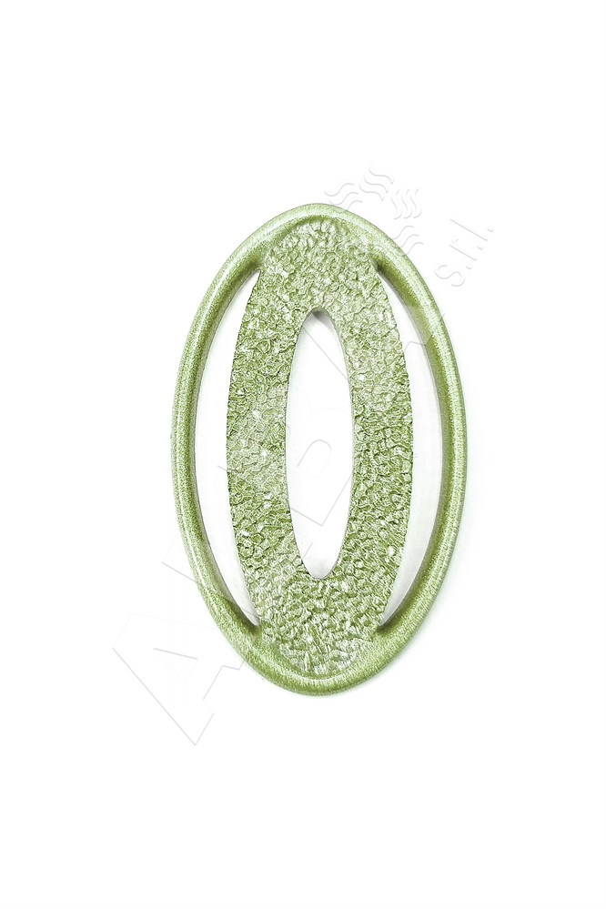 ACCESSORIO OVALE PA650/103 EFF.METALLIZZATO COLORE VERDE