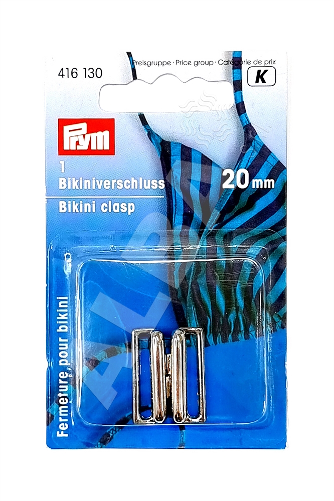 CLIPS BIKINI METALLO 20MM CONF. 1PZ