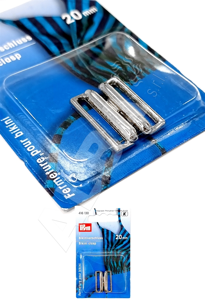 CLIPS BIKINI METALLO 20MM CONF. 1PZ
