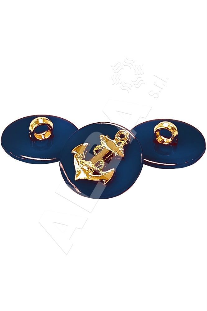 BOTTONI PA620/2357 BLU CON ANCORA MM.18