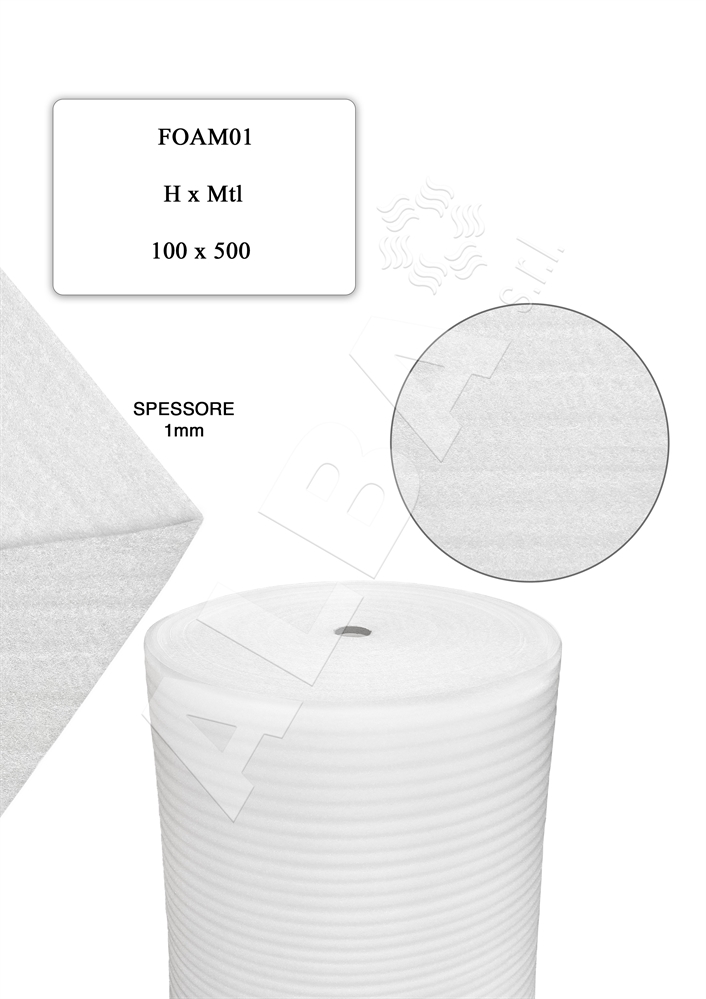 FOAM Spessore 01 mm - L 500mt x H 100cm