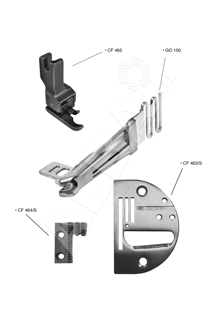 BORDATORE PIEGA DOPPIA GO150 25-7mm H SET (TESS. PESANTI) GO118