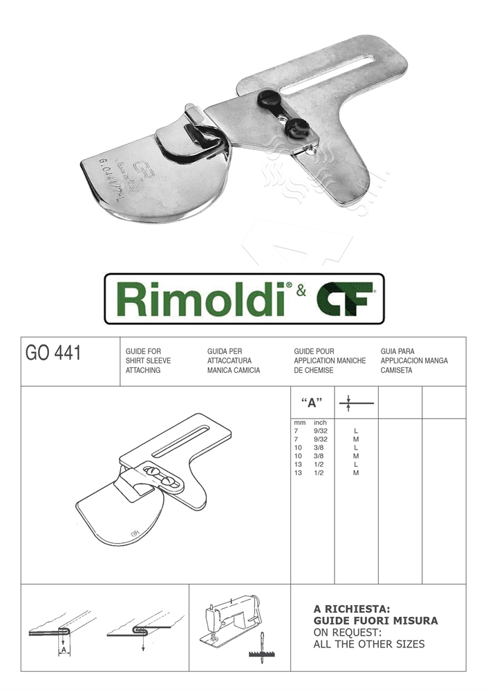 GUIDA CUCITURA INGLESE GO441 10 L (PER TESSUTI LEGGERI)
