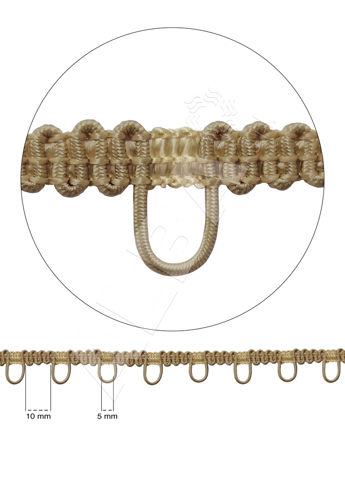 PASSAMANERIE C/ASOLE ELASTICIZZATE H 10MM VAR089 COL. 003