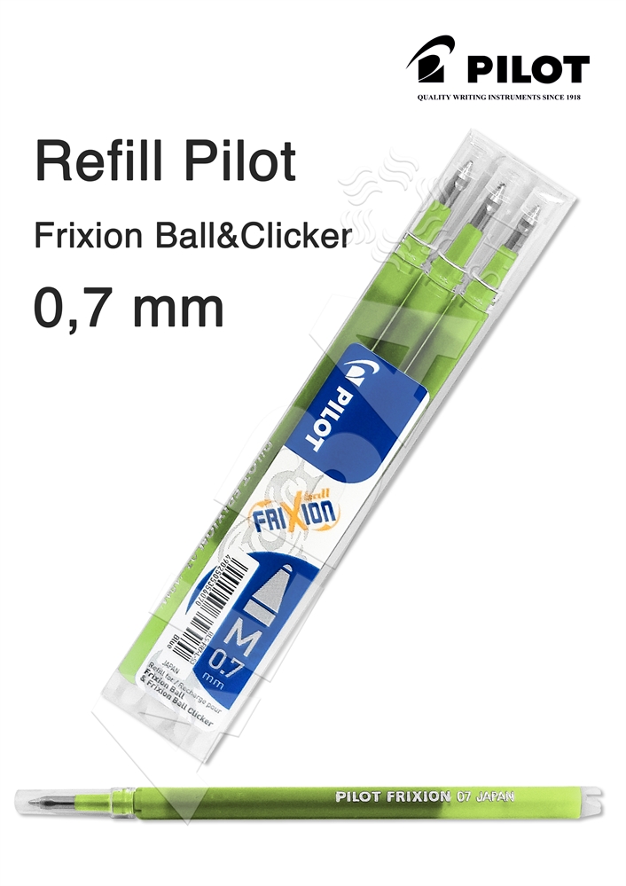 REFILL PILOT FRIXION VERDE CHIARO 0,7MM RICARICA - 1PZ