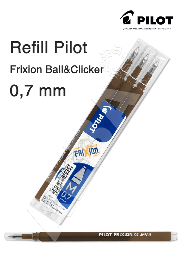 REFILL PILOT FRIXION MARRONE 0,7MM RICARICA - 1PZ