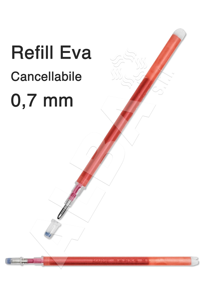 REFILL EVA CANCELLABILI MM.07 COL.ROSSO - RICARICA