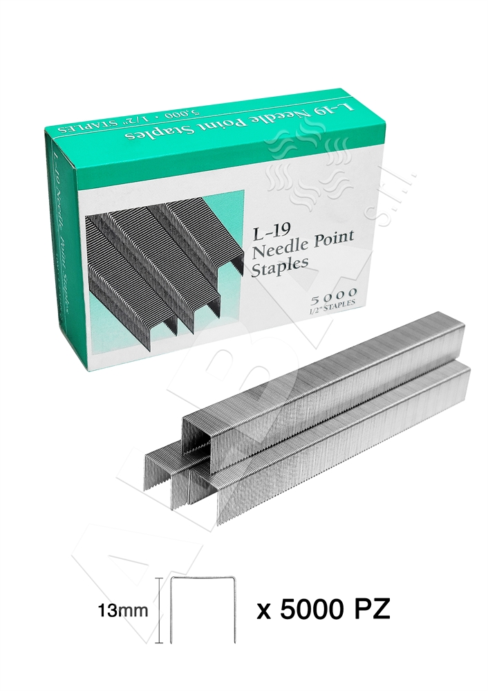 GRAFFE METALLICHE 1/2 MM13 BATES    SCAT.5000 PUNTI