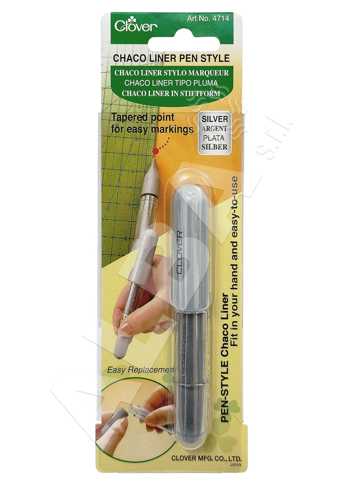 GESSATORE CHACO LINER PEN STYLE CLOVER 4714 - 1PZ COL.ARGENTO
