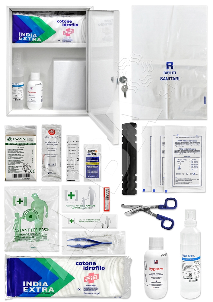 CASSETTA MEDIPAC METAL C ALL.2 +626 FINO 2 DIP PRONTO SOCCORSO