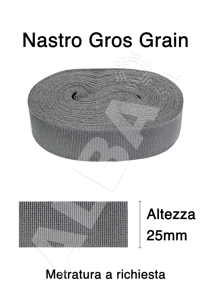 NASTRO GROSGRAIN CANETE' MM.25A COL.4492