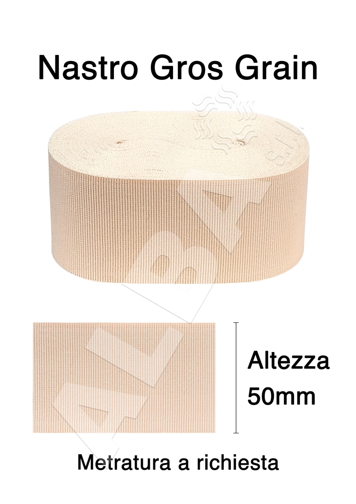 NASTRO GROSGRAIN NEW ZENITH MM.50 COL. 0377 NUDO