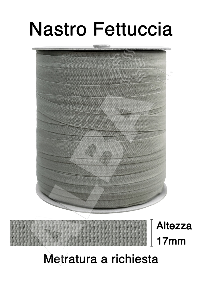 NASTRO FETTUCCIA MM017 COL 3051     COTONE 100%