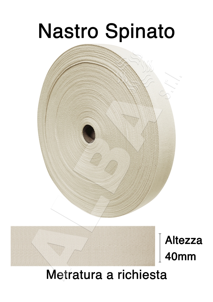NASTRO SPINATO 30/2 MM.40 COT.PXT TPC