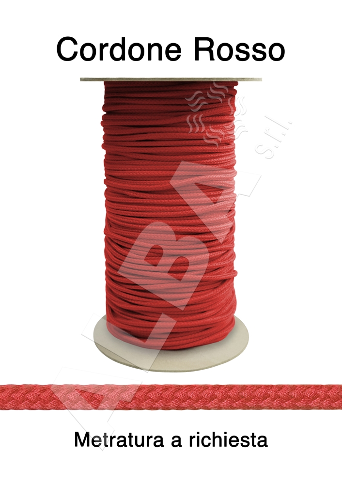 CORDONE DA MM04 COT.AIELL. ROSSO