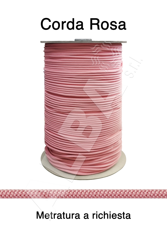 CORDA DA MM.05 PE FIL COL.16 ROSA   INTRECCIO SEMPLICE