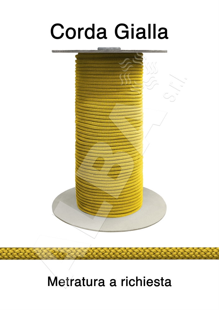 CORDA DA MM.05 PE FIL COL.20 GIALLO INTRECCIO SEMPLICE