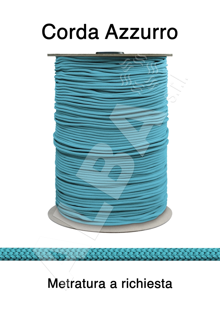 CORDA DA MM.05 PE FIL COL.29 AZZURRO INTRECCIO SEMPLICE
