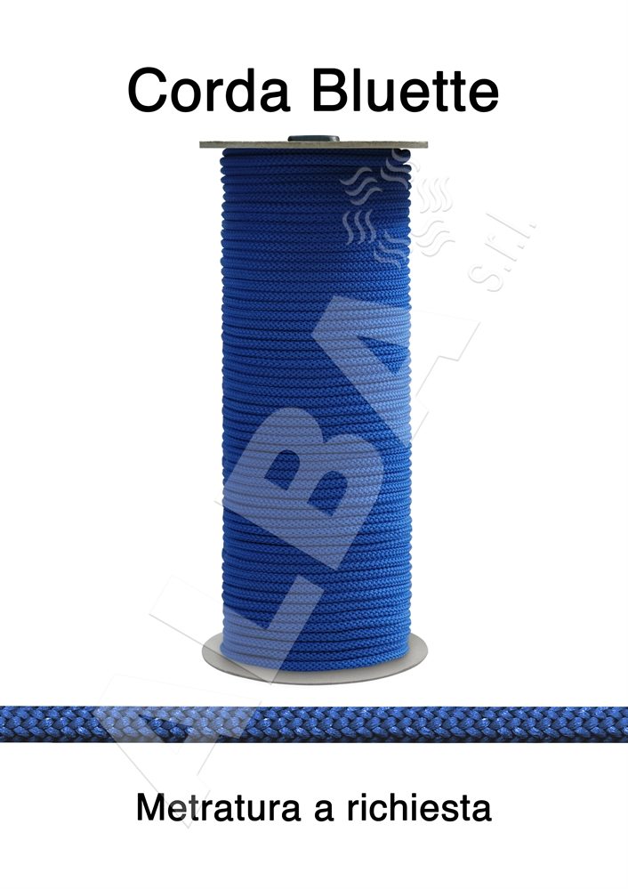 CORDA DA MM.05 PE FIL COL.031 BLUETTE MEDIO INTRECCIO SEMPLICE