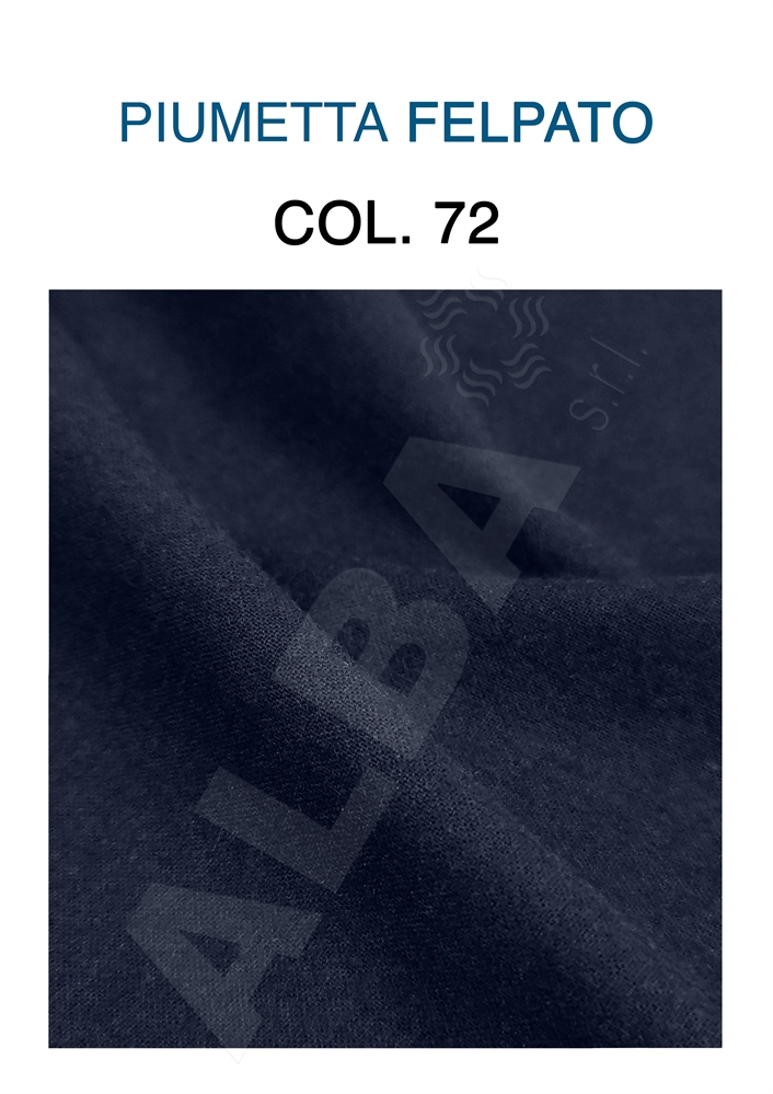 PIUMETTA/FELPATO COTONE 72 BLU NAVY GARZATO 1 LATO Hcm150