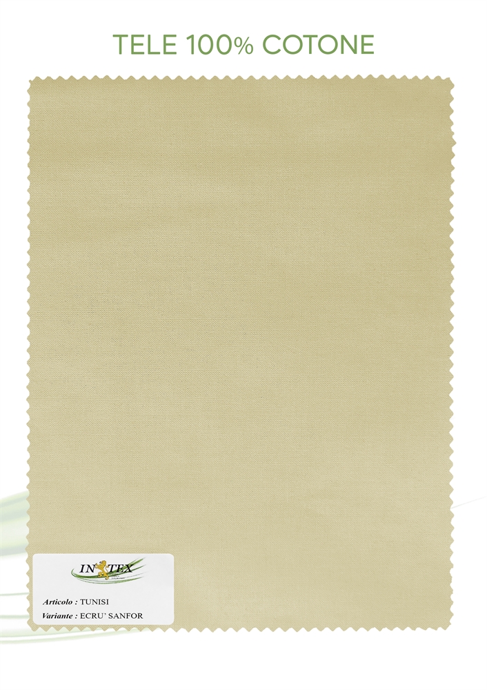 FODERA TUNISI 100% COTONE ECRU' SANFOR Hcm150