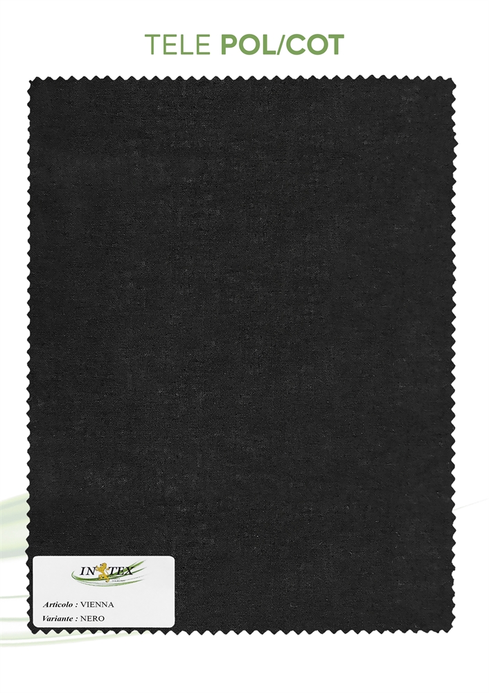 FODERA VIENNA POL/COT NERO Hcm150