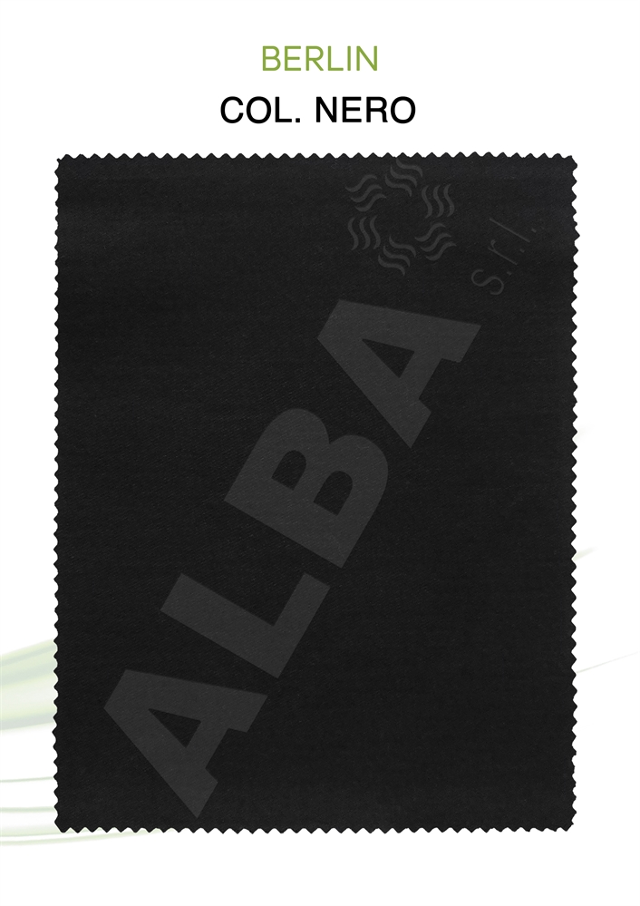 FODERA BERLIN 65%POL/35%COT NERO Hcm 150