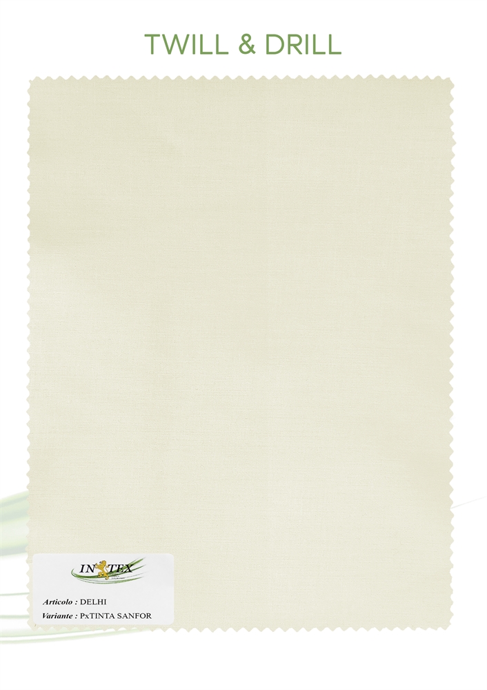 FODERA DELHI COTONE BIANCO NATURALE PXT TINTA SANFOR Hcm150