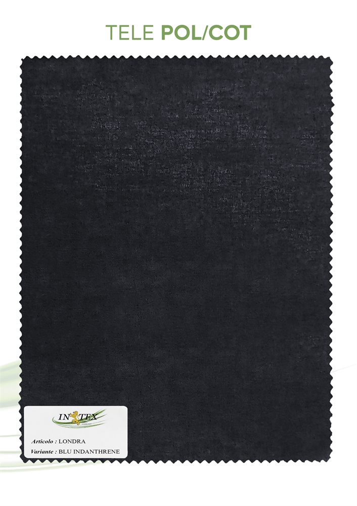 FODERA LONDRA BLUE INDANTHRENE POL/COT Hcm148/150