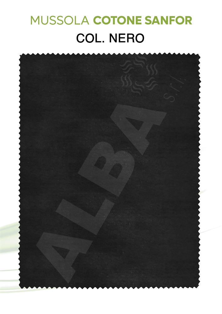 FODERA MUSSOLA NERO SANFOR 100%COTONE HCM140