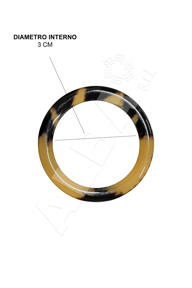 ANELLO POLIESTERE TARTARUGA FILO TONDO MM.30