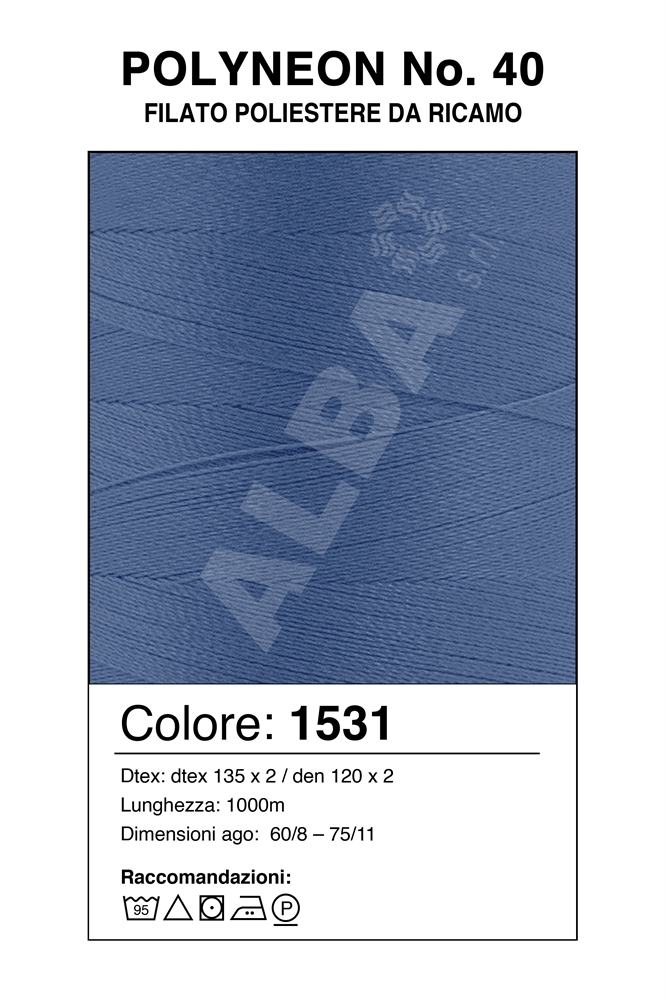 MADEIRA POLYNEON 40/1000 Col. 1531 BLUE VIOLETTO