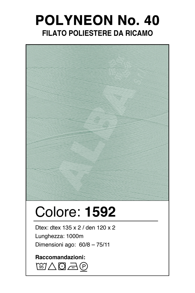 MADEIRA POLYNEON 40/1000 Col. 1592 AZZURRO/CELESTE CHIARO