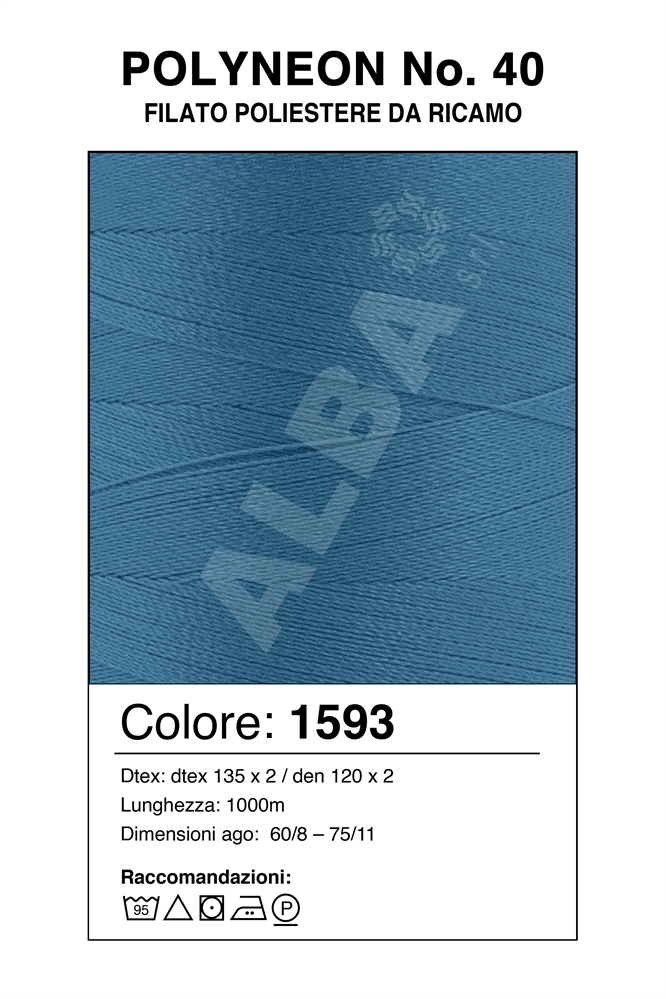 MADEIRA POLYNEON 40/1000 Col. 1593 AZZURRO/CELESTE