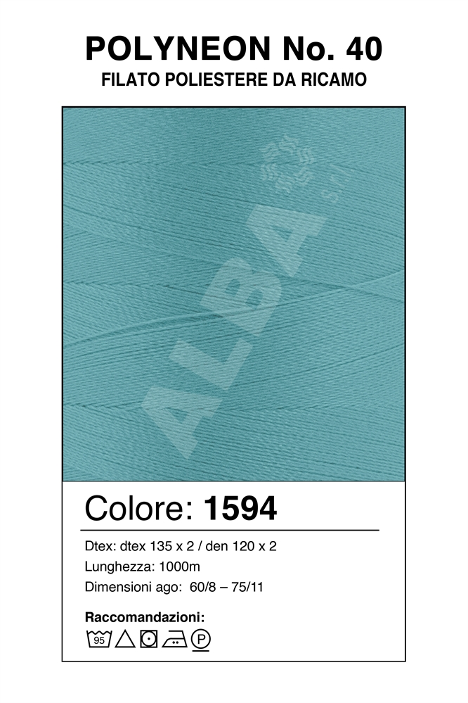 MADEIRA POLYNEON 40/1000 Col. 1594 AZZURRO/CELESTE
