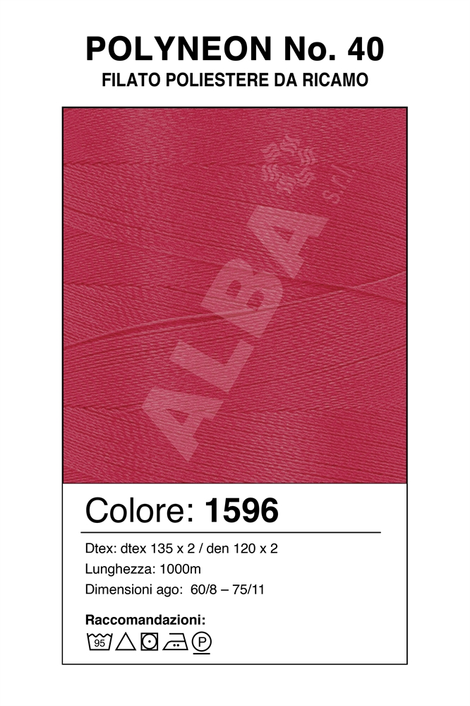 MADEIRA POLYNEON 40/1000 Col. 1596 FLUORESCENTE (FUCSIA)