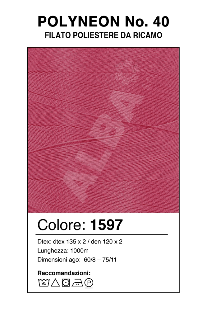 MADEIRA POLYNEON 40/1000 Col. 1597 FLUORESCENTE (ROSA)